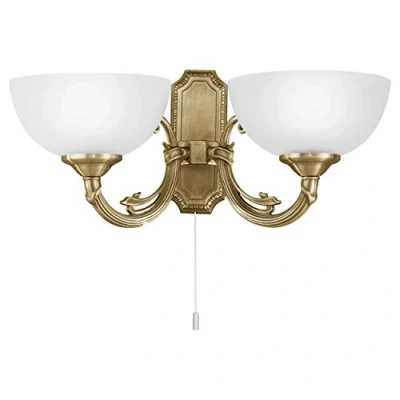 Imagen de Eglo Savoy iluminación de pared Apto para uso en interior Bronce E14 40 W Lámpara (Cepillado, 2 bombilla(s), W, E14, IP20, Bronce)