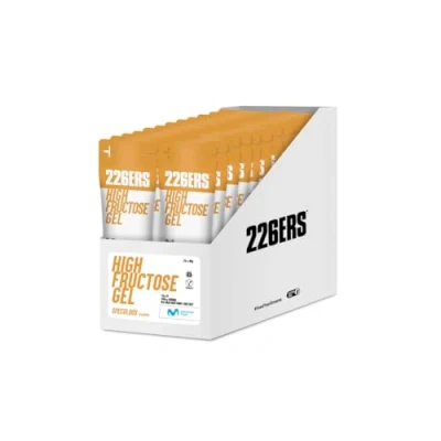 Imagen de 226ERS High Fructose Gel, Gel Energético para Deportistas, con Maltodextrina y Fructosa, Vegano Sin Gluten, Aporte Hidratos de Carbono, Sabor Speculoos, 24 Geles x 80 g