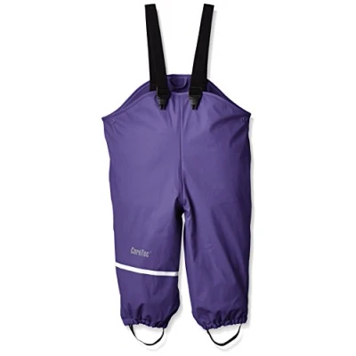 Imagen de CareTec Rain Overall PU w. Fleece Pantalones de Barro Impermeables y a Prueba Viento, Morado (Purple 633), 74