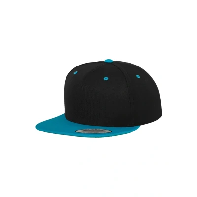Imagen de Flexfit Classic Snapback 2TONE Gorra, Talla: One Size, Black/turquoise