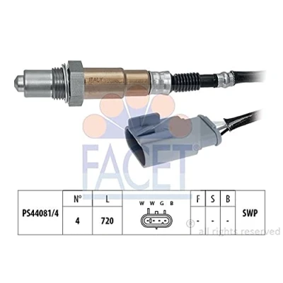 Imagen de FACET 10.8208 Sonda lambda Made in Italy OE Equivalent térmico, plana, Rosca engrasada 4 FIAT: 500 Hatchback, Panda III Qubo