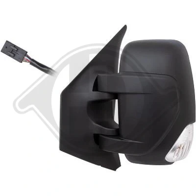 Imagen de espejo retrovisor Diederichs 1887725 izquierda negro con gran angular, sensor de temperatura, calefactable, para ajuste elect. espejo, conv