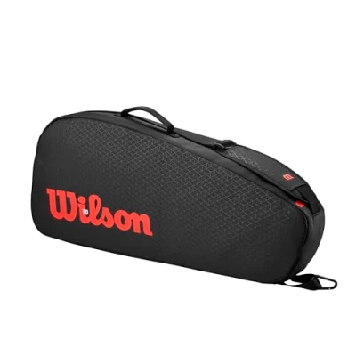 Imagen de WILSON Clash V3 Super Tour Bolsa para raquetas de tenis, color negro/infrarrojo, capacidad hasta 3