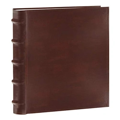 Imagen de Pioneer Photo Albums CLB 246/BN Álbum de Fotos Cuero regenerado Europeo 200 Bolsillos para Impresiones 4 x 6 Pulgadas, Color marrón
