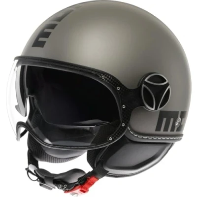 Imagen de MOMO DESIGN 21184A8006 004 M Cascos abiertos mate, titanio, negro ECE 22.06