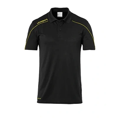 Imagen de Uhlsport Stream 22 Polo Shirt, Hombre, Black/Lime Yellow, 140