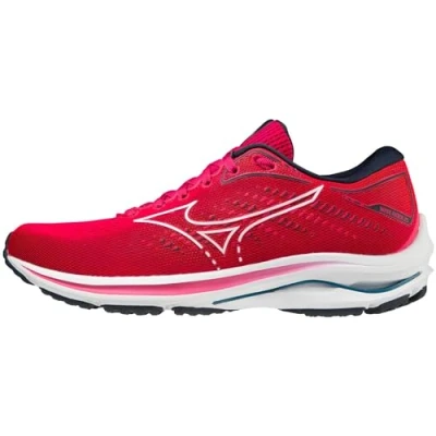 Imagen de Mizuno Wave Rider 25 (W), Zapatillas de running Mujer, Pink Peacock White Moroccan Blue, 37 EU