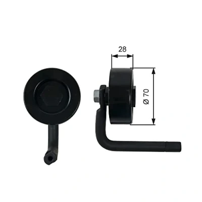 Imagen de GATES T39201 Polea Tensora FleetRunner Micro V Stretch Fit BMW: 5 Berlina, 3 Touring norauto, oscaro, mister auto