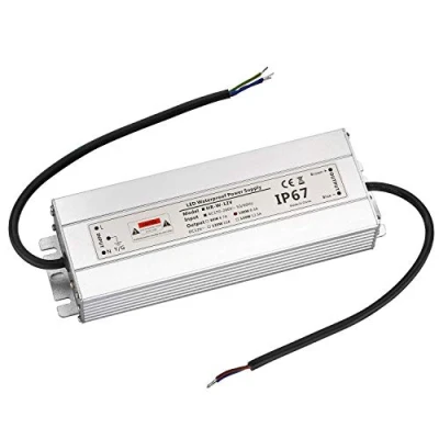 Imagen de CPROSP Fuente de Alimentación LED 12V 100W 8.3A IP67 Impermeable, Alimentacion Transformador Potencia 230V a DC para Tira y Bombilla