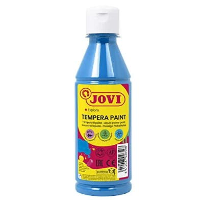 Imagen de Tempera liquida jovi escolar 250 ml azul cyan