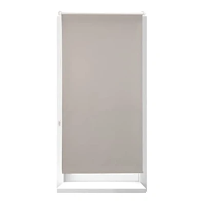 Imagen de Relaxdays Estor Opaco Térmico sin Taladrar, Poliéster Aluminio Plástico, 210x66 cm, Marrón