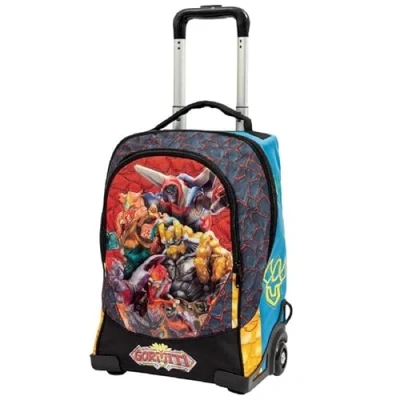 Imagen de Giochi Preziosi Gormiti 2022 Trolley 2 ruedas para Aquellos que quieran vivir sus aventuras con héroes, respaldo acolchado, carro reforzadas, perfiladas, GR956000