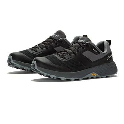 Imagen de Berghaus Zapatos de goretex Trailway Active para Hombre, Negro/Grisoscuro, 36