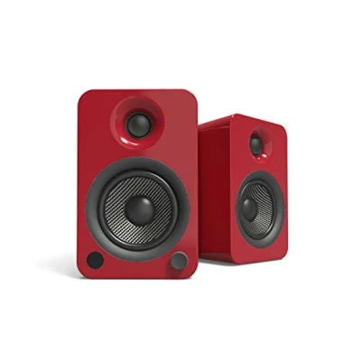Imagen de Kanto Altavoces YU4 con Bluetooth y preamplificador Phono Rojo Brillante