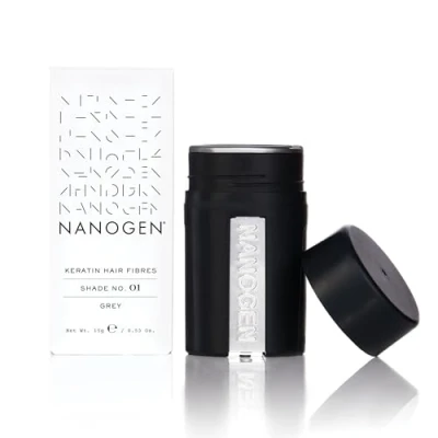 Imagen de Nanogen Fibras Capilares Queratina: Gris 15 gr