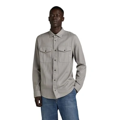Imagen de G Star Marine Camisa, Hombre, Talla: Small, Grey alloy gd