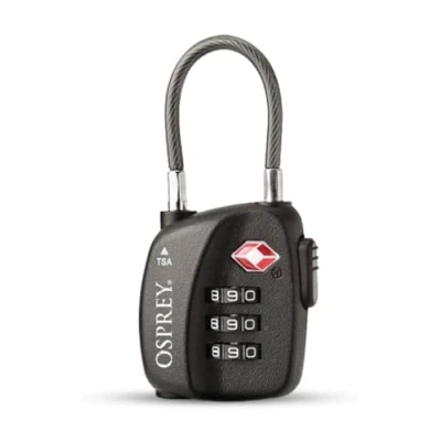 Imagen de Osprey TSA 3 Dial Cable Lock Black Snowboard tool