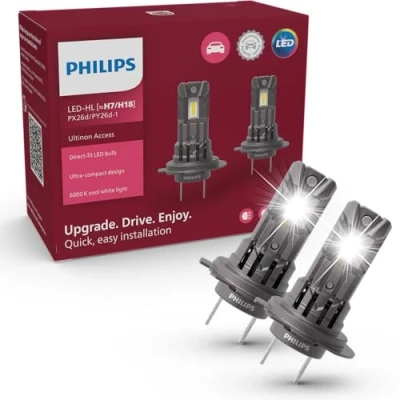 Imagen de Philips Ultinon Access LED lámpara para faros de coche (H7), ultra compact direct fit, +80%, 6.000K, set 2