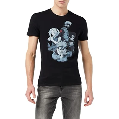 Imagen de Naruto Menarutts027 Camiseta, Negro, S para Hombre