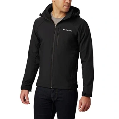 Imagen de Columbia Cascade Ridge II Softshell Chaqueta para Hombre, Color Negro, Talla XXL