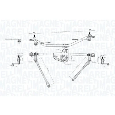 Imagen de Varillaje de limpiaparabrisa MAGNETI MARELLI 085570742010