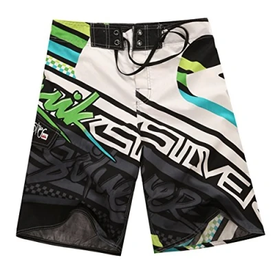 Imagen de Banador de Natacion para Hombre Traje Bano Casuales Bermudas Shorts Deportivos Short Playa Piscina Verde 36