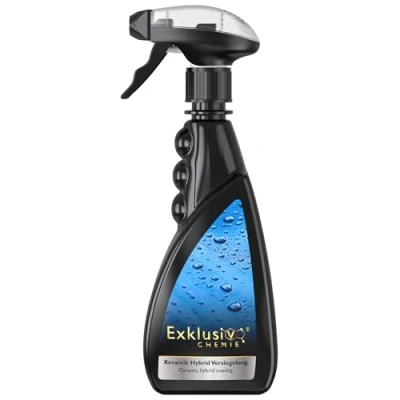 Imagen de Exklusiv Chemie® Sellado híbrido de cerámica Abrillantador coches Revestimiento cerámico para automóviles Sellador rápido barniz Brillo y protección con efecto abalorios 500 ml