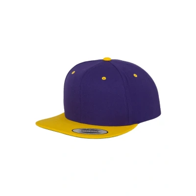 Imagen de Flexfit Classic Snapback 2TONE Gorra, Talla: One Size, Pur/gold