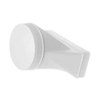 Imagen de 220 x 90 mm / 22 9 cm tubo de Conexión rectangular para redondo 150 15 Sistema ventilación aire Elemento espacios limitados.