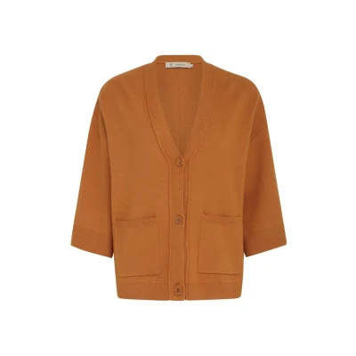 Imagen de Peppercorn Pcrosalia Chaqueta de punto, Mujer, Talla: Small, Peach caramel melange