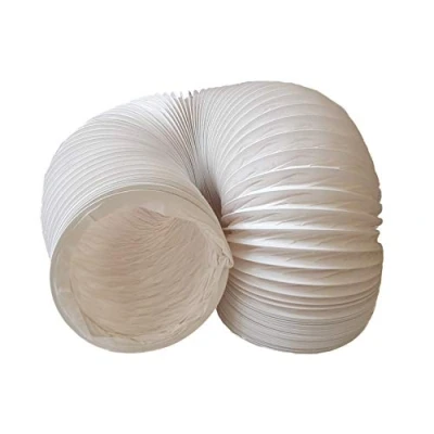 Imagen de daniplus Manguera de salida aire PVC flexible, diámetro 150 mm, 5 m, por ejemplo, para acondicionado, secadora y campana extractora