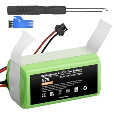 Imagen de 14.4V 3000mAh Batería de Repuesto Iones Litio Compatible con Conga Excellence 990 950 1090 1790 1990 Ecovacs Deebot N79 N79S DN622 Eufy RoboVac 11 11S 30 35C y IKOHS Netbot S14 S15