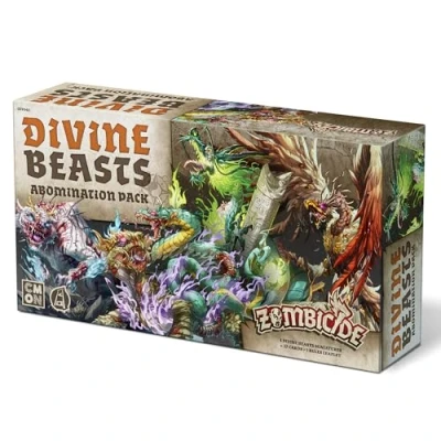 Imagen de Zombicide White Death: Divine Beasts Abomination Pack Expansión de criaturas míticas, juego estrategia cooperativa con miniaturas mesa, a partir 14 años, 1 6 jugadores, hora tiempo