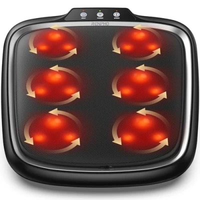 Imagen de RENPHO Masaje Eléctricos de pies con calor, Masajeador eléctrico Shiatsu,Masajeadores para amasamiento profundo cubierta extraíble