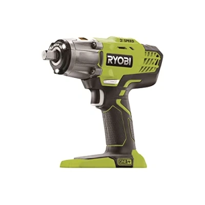 Imagen de RYOBI Llave de Impacto Eléctrica Sin Cable 18V ONE+ 400Nm 3 Velocidades y Pares Apriete Accesorio Fijación Cuadrado 1/2&quot; Adaptador Hexagonal 1/4&quot; Inversor Rotación R18IW3 0
