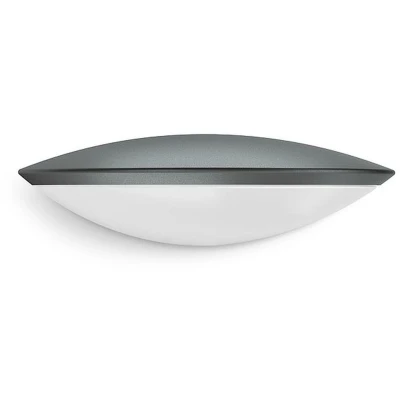 Imagen de Steinel L 825 SC Lámpara LED de pared para exteriores, antracita, con consumo 9,7 W, haz luz descendente, sensor movimiento iHF 160, alcance 5 metros y conexión Bluetooth Connect