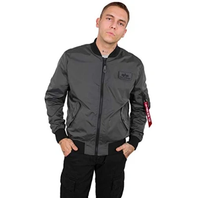 Imagen de Alpha Industries MA1 Chaquetas bomber, Hombre, Talla: Small, Grey/black