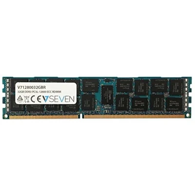 Imagen de V7 V71280032GBR 32GB DDR3 PC3 12800 1600mhz Server ECC REG módulo de memoria