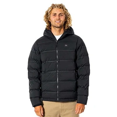 Imagen de RIP CURL para Series Elite Puff Hood Negro Tratamiento Repelente al Agua DWR
