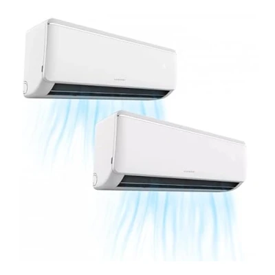 Imagen de INFINITON Aire Acondicionado MULTI SPLIT A323B 9000 + 12000 BTU Inverter Eficiencia A++/A+ R32 WiFi Deshumidificador Función Eco i Clean Filtro Antibacterias Con Mando 2 X 1
