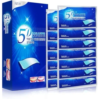 Imagen de tiras blanqueadoras dientes blanqueador dental blanqueadores dentales teeth 28 Piezas whitening strips 14 Tratamientos blanqueamiento blancos Seguro para Esmalte Refresca Respiración