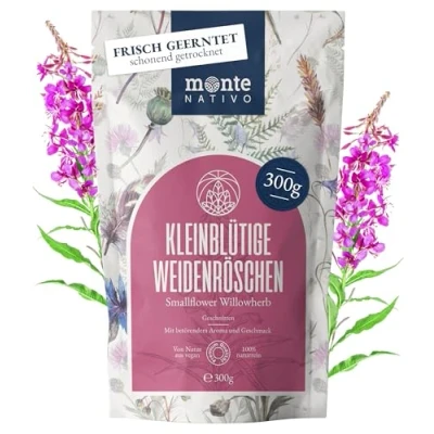 Imagen de Kleinblütiges Weidenröschen Tee Monte Nativo (300 g) lose 100% natürlich und ohne Zusatzstoffe Aromatischer Kräutertee für einen köstlichen Aufguss