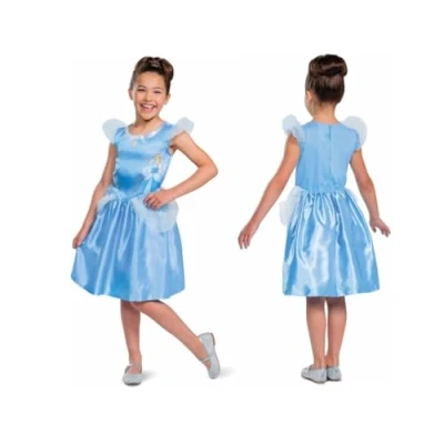 Imagen de Disfraz Disney Princesas Cenicienta Oficial Niña Vestido Talla S Niñas de 4 a 6 Años