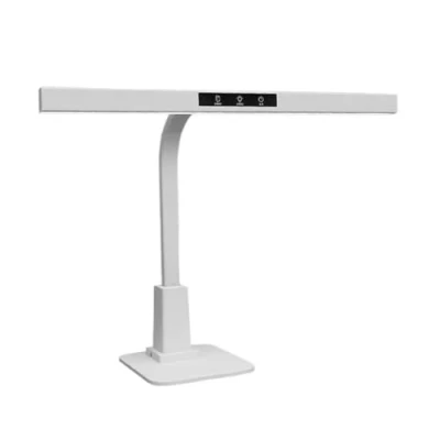 Imagen de lámpara de Mesa escritorio LED for oficina en casa, con protección ocular espectro completo, luz cuello cisne altura ajustable 4000K, ate