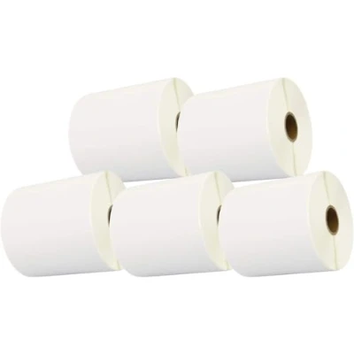 Imagen de Cartridges Kingdom 100mm x 50mm 5 Rollos Etiquetas térmica Directa para Zebra GK420d GK420t GC420d GX420d GX420t GC420t GX430t GT800 ZD420 LP2844 TLP 2844 Citizen CL S521 1000 por Rollo