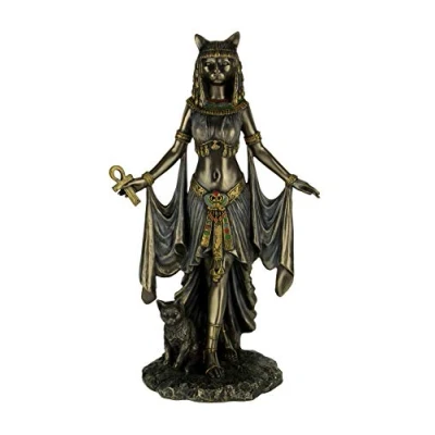 Imagen de Veronese Design Bastet Estatua de la Diosa egipcia protección, 10 Pulgadas Alto