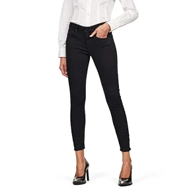 Imagen de G Star Para Mujer Arc 3D Mid Waist Skinny Jeans, Negro (pitch black D05477 B964 A810), 23W / 28L