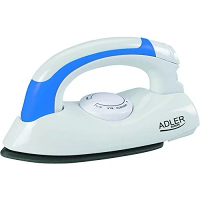 Imagen de Adler AD5015 Plancha de Viaje con mango plegable, ligera y pequeña, suela NON STICK , ajuste temperatura, 700W