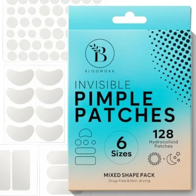 Imagen de Parches Granos Grandes, Hidrocoloides para el Tratamiento de imperfecciones, Pimple Patches del Acne (6 Tamaños, 128 Unidades)