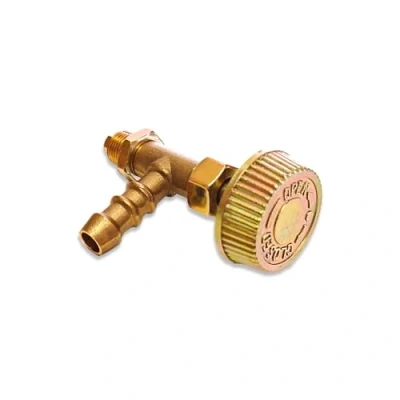 Imagen de ELMA Válvula Reguladora de Gas Butano y Propano para Hornillo a 8mm I Fabricado en Latón Llave Paso Mangueras